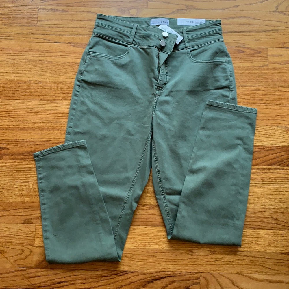 Loft Curvy High Waist Skinny Jeans size 6 tall